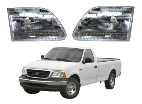 Par Faro Ford Pick Up 1997 - 2004 F150/ 250 Con Ajustes