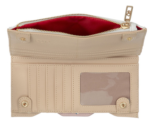 Cartera Híbrida Cloe Fistali Grande Color Beige