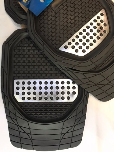 Alfombras 4 Piezas Negra/gris Tipo Bandeja Car Mats 4006abs