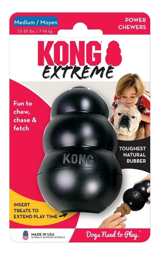 Kong Extreme M 7-16kg Juguete De Goma Dura Perros Medianos