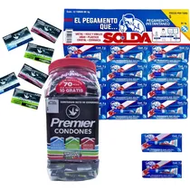 Comprar Vitrolero Con 72 Piezas Condones+ Regalo 12 Pegamentos Solda