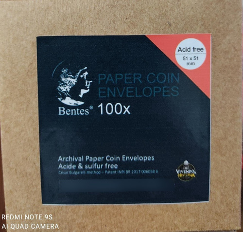 Kit 4 Caixas De Envelopes Para Moedas Bentes - 400 Unidades