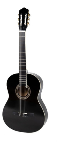 Guitarra Clásica Deviser L310 Black, Cuerdas Nylon, C/funda