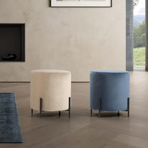 Puff Redondo Liso Mundo Living 45x45 Cm