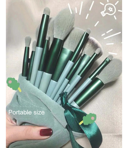 Ri Juego De Brochas De Maquillaje Con Bolsa De