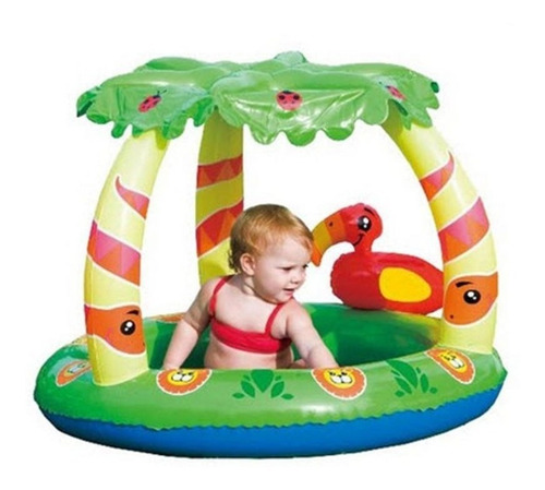 Pileta Inflable Pelotero Isla Techo Bebe Bestway 52179 Luico