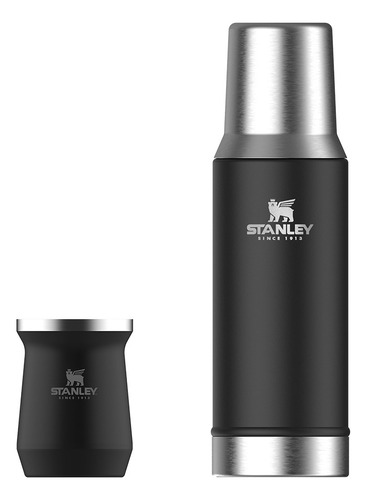 Termo Stanley System Combo System De Acero Inoxidable 800ml Negro
