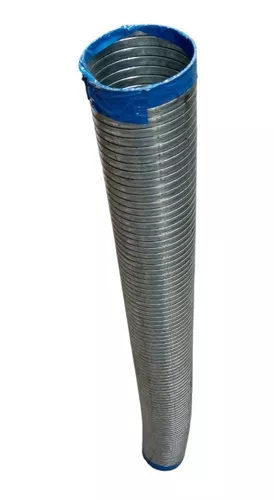 Tubo Flexible Galvanizado 5 Pulgadas Un Metro No.8324