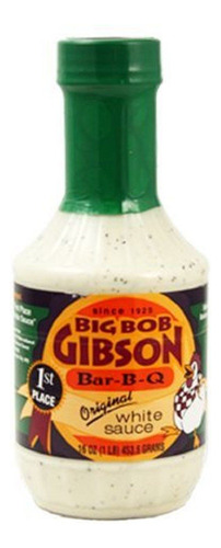 Salsa Big Bob Gibson Bbq 355 Ml Sabor Ahumado
