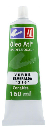 Oleo Atl T-40 160ml Arte Pintura A Escoger Color Verde Esmeralda No. 216 1pz