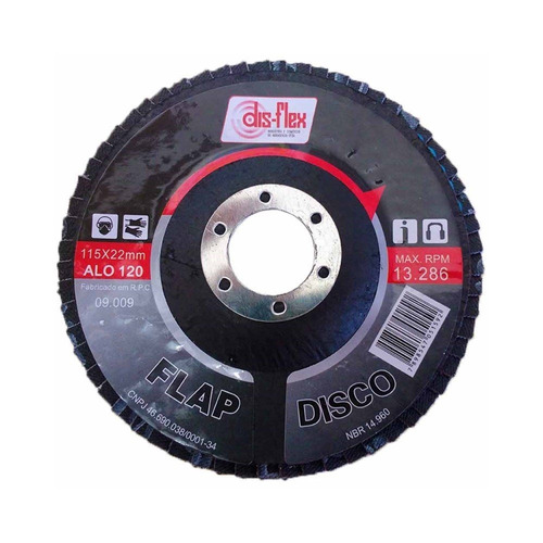 Disco Lixa Flap D 4.1/2x120gr. Disflex