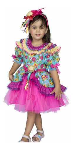 Vestido infantil festa junina mercado livre sales