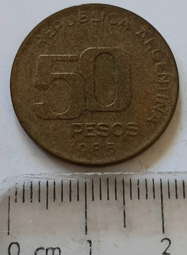 Moneda Argentina 50 Pesos Año 1985 