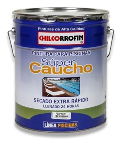 Pintura para piscina Chilcorrofin Super caucho celeste agua