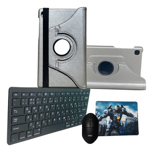 Capa Case + Teclado Mouse P/ Tablet Samsung T500 T505 10.4p