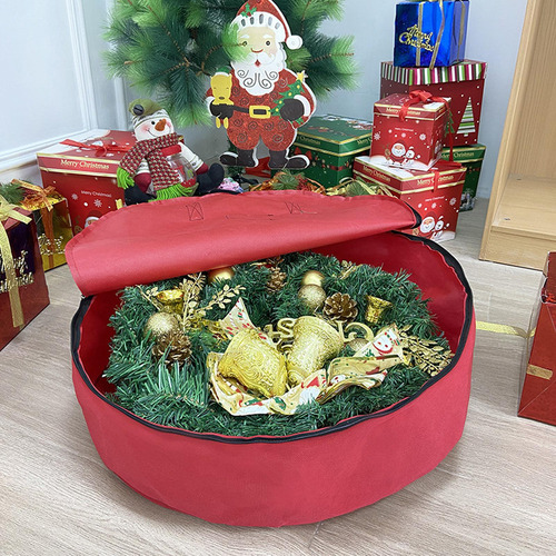 Bolsa De Almacenamiento Para Coronas Navideñas, Soporte De