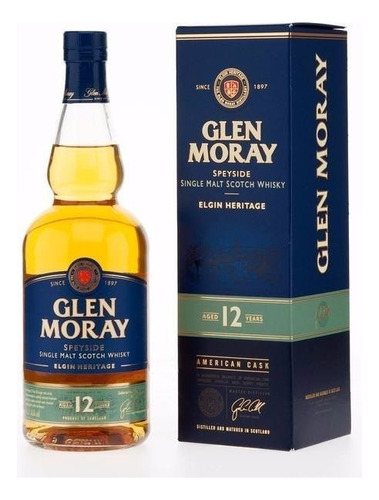 Whisky Glen Moray 12 Años Elgin Heritage Malt 700ml Escoces