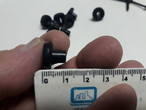 Rolete Preto Para Porta Sanfonada De Pvc (kit Com 20 Peças)