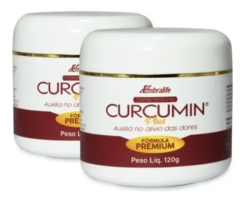 Kit 2 Curcumin Creme Cúrcuma P/ Dores Artrose Lesoes Tensoes