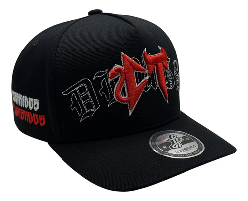 Gorra Corridos Tumbados Ct Soy El Diablo Premium Negro/rojo Unitalla