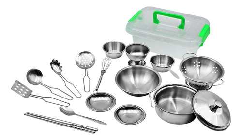 Juego De Utensilios De Cocina De Acero Inoxidable De 17