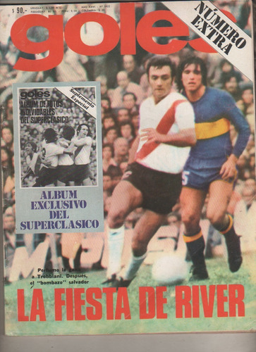 Revista * Goles * Nº 1422 Año 1976 - Boca Vs River - Extra