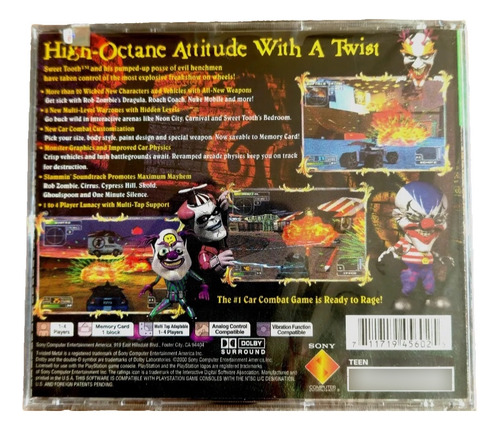 Twisted Metal 4 Greatest Hits Sellado Ps1 Play 1 Psx Psone
