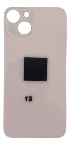 Tapa Trasera Vidrio Repuesto Para Iphone 13 Con Logo Rosa