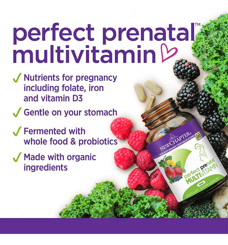 New Chapter Multivitamínico Prenatal 270 Tabletas Orgánico