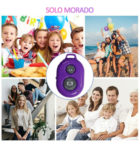 Imagen 9 de 10 de Disparador Control Remoto Foto 10m Universal Bluetooth Móvil
