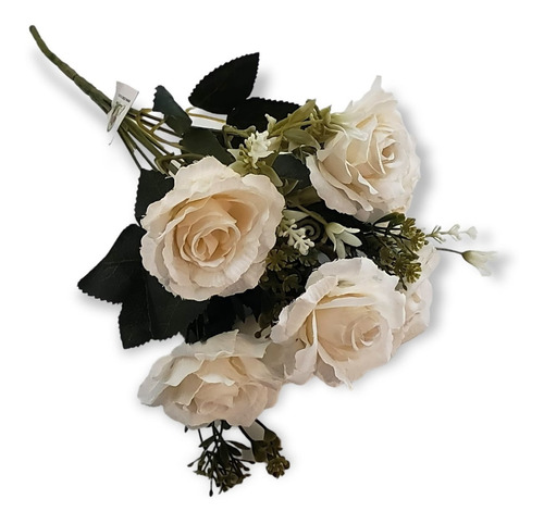 Buque De Rosas Flor Artificial Qualidade Realista Aq38