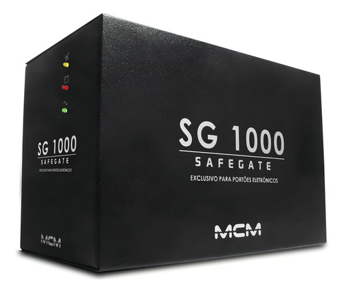 Nobreak Para Portão Eletrônico, Mcm Sg 1000 Power 1kva Cor Preto