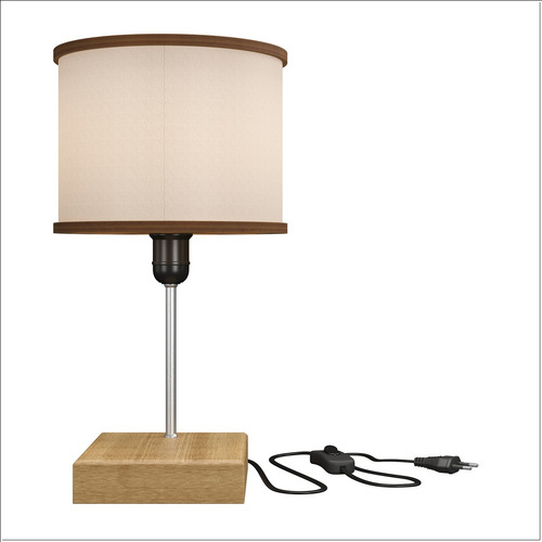 Luz Ofertamo cor marrom-claro com tela de cor bege 127V 35.5cm X 22.5cm X 19.7cm em diâmetro