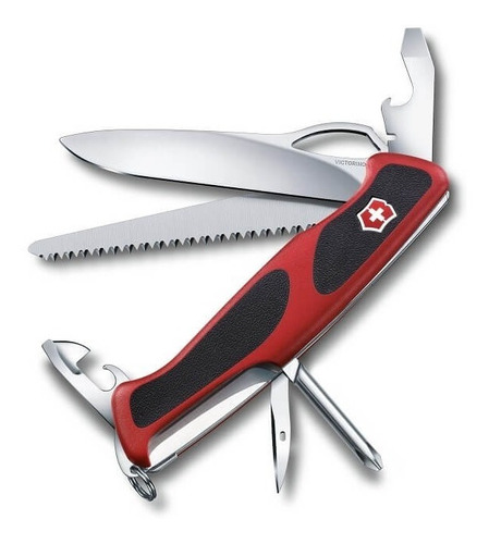 Navaja Victorinox Ranger Grip 78 Con 12 Funciones Rojo-negro