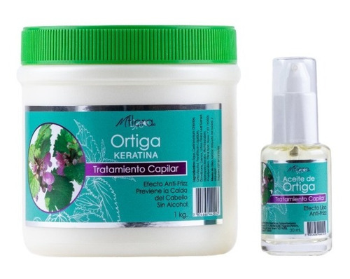 Flora Crema Tratamiento Capilar Queratina De Ortiga + Aceite