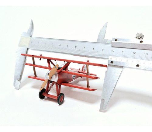 Miniatura Diecast 1/72, Avión Fokker Dr1 Barón Rojo