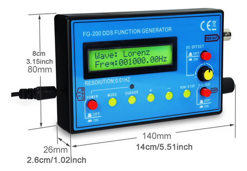 Generador De Señal Dds Generador Funcional Generador Amplio