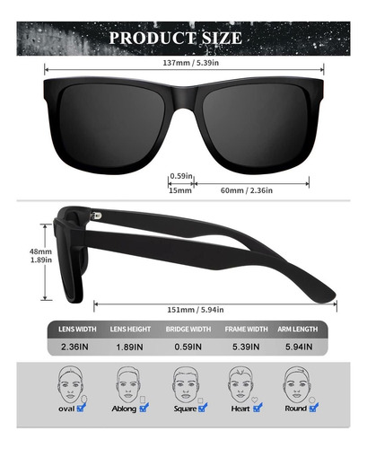 Gafas De Sol Polarizadas Kaliyadi Hombres Protección De De 3