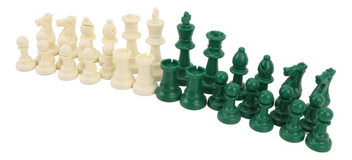 32 Figuras Verdes Y Blancas De International Chess Pieces
