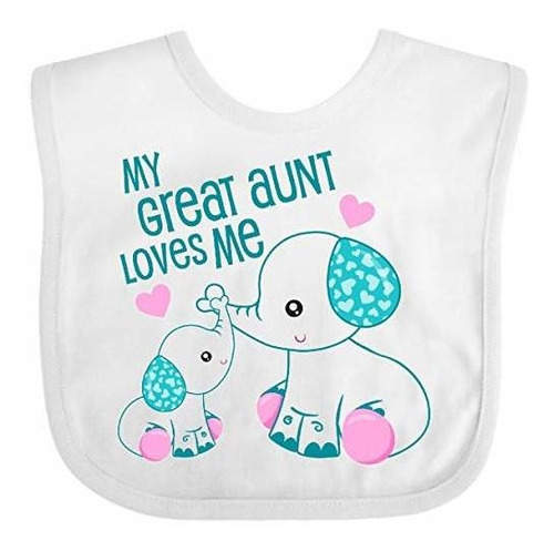 Baberos Para Bebé Inktastic My Great Aunt Loves Me-cute Elep