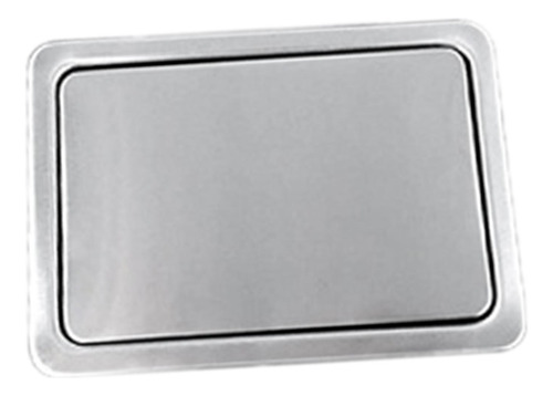 De Acero Inoxidable Flip Rectángulo Encimera Basura