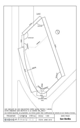 Terreno Lote En Venta En San Benito, Villanueva, Tigre