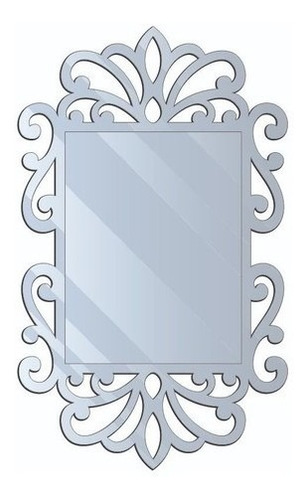 Espelho Decorativo Arabesco Acrílico 80x50 Cm -frete Grátis