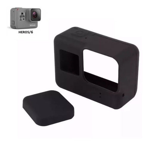 Capa Case Protetora De Silicone Gopro Hero 5 6 Black Moldura