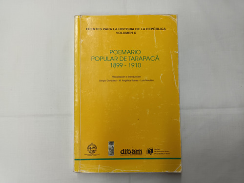 Poemario Popular De Tarapacá 1899-1910  Dibam 