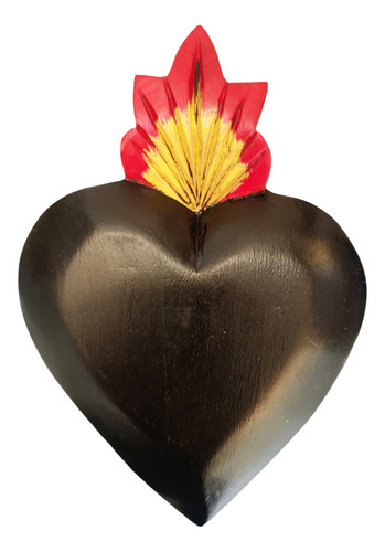 Corazon Artesanal Tradicional De 19cm Con Llama