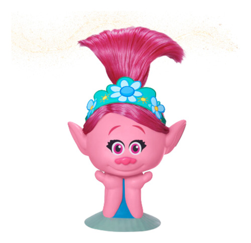 Boneco Busto Trolls Dreamworks Poppy Pentear Maquiagem