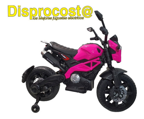 Moto Para Niños Grandes Con Acelerador Manubrio Llantas Goma