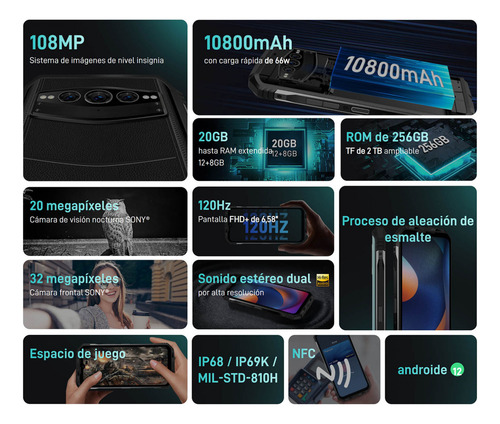 Doogee S100 - Celular Resistente Ip68 Google Android 12