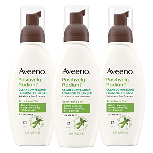 Aveeno Cutis Clara Espumante Limpiador Facial Sin H892k